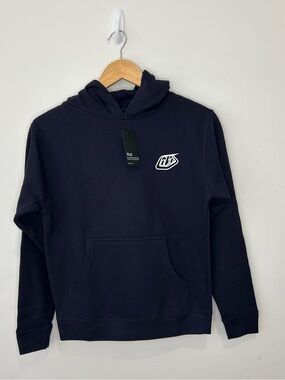 Troy Lee Designs Youth Stamp Pull-Over Hoodie Dark Slate Size Medium